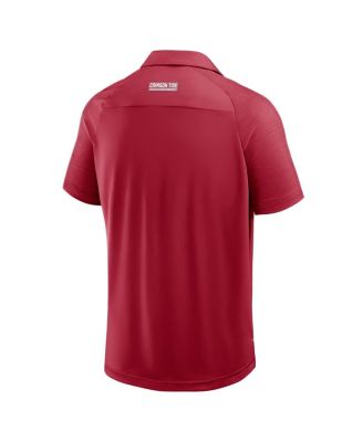 Men's Crimson Alabama Crimson Tide Take the Lead Defender Raglan Polo Shirt