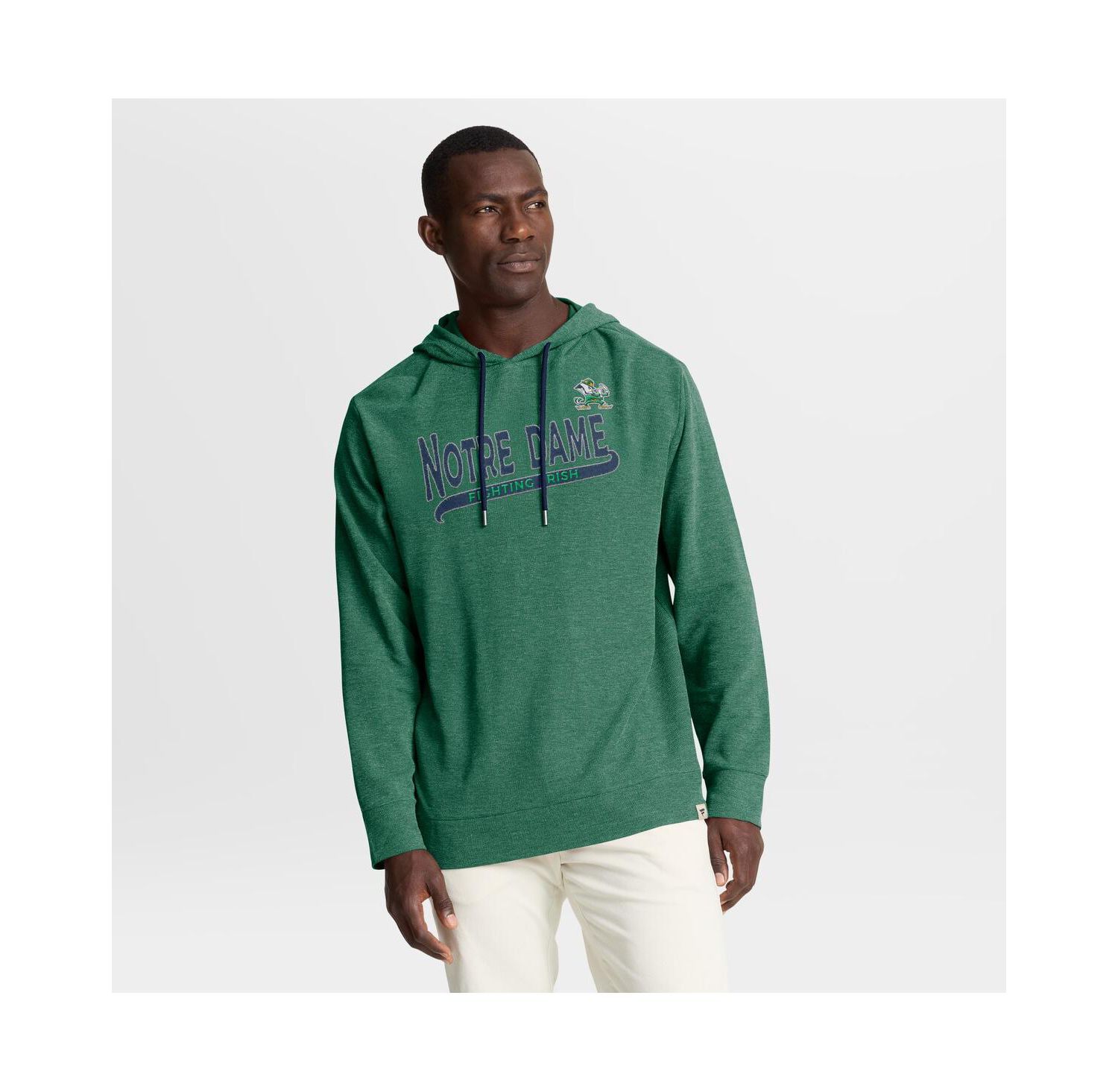 Men's Green Notre Dame Fighting Irish Hometown Premium Huddle Up Long Sleeve Hoodie T-Shirt