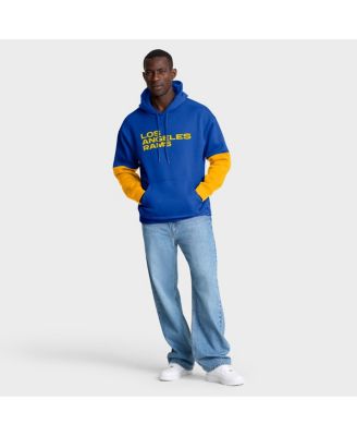 Men's Royal Los Angeles Rams Helmet Pullover Hoodie