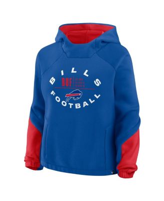 Women's Royal Buffalo Bills Oversized&nbsp;Redzone Bubble Screen Pullover Hoodie