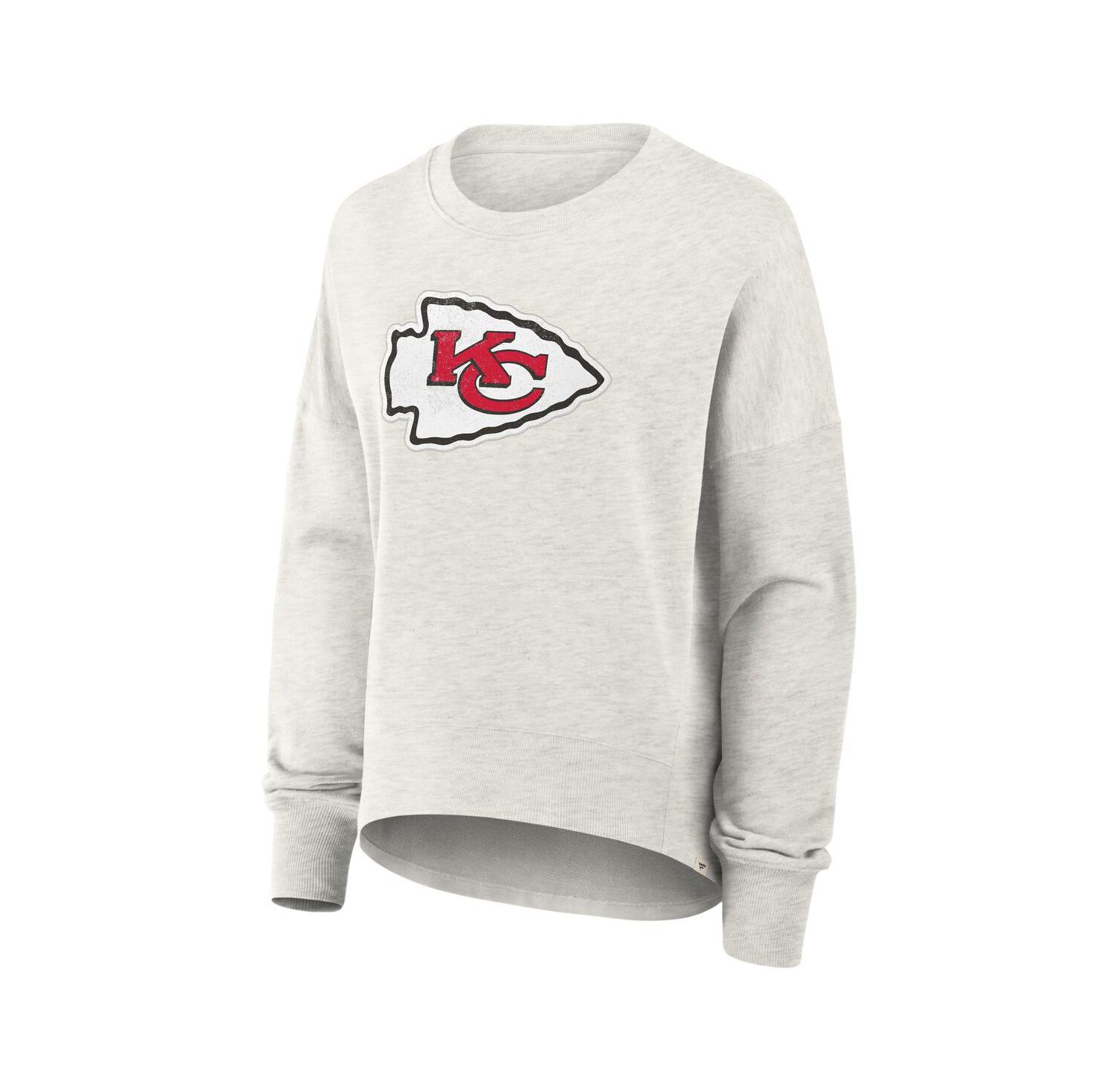 Women's Heather Gray Kansas City Chiefs Oversized Hometown Pullover Sweatshirt
