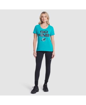 Women's Turbo Green Miami Dolphins 2025 Rivalries Collection Slub Dri-FIT T-Shirt