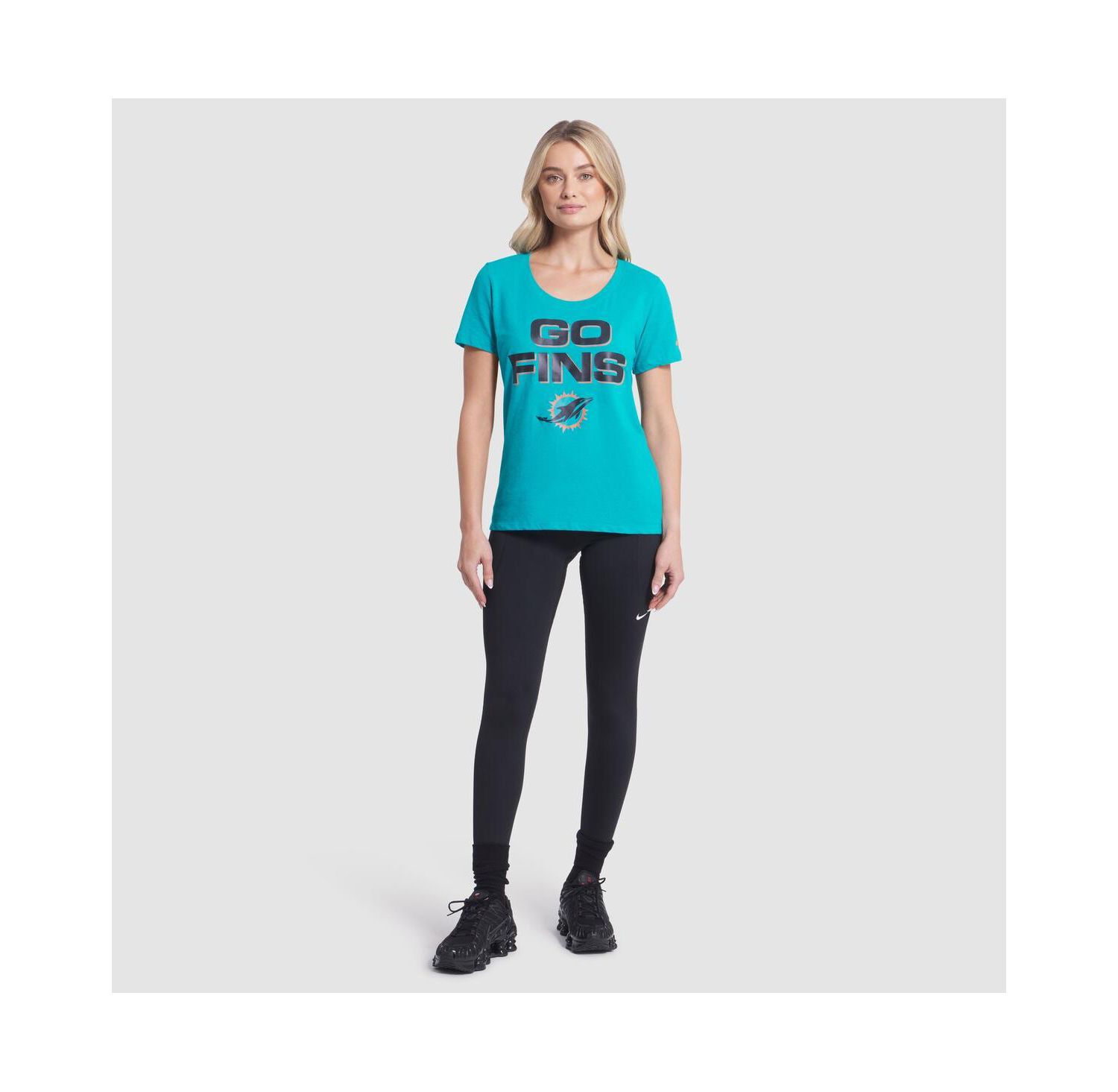 Women's Turbo Green Miami Dolphins 2025 Rivalries Collection Slub Dri-FIT T-Shirt