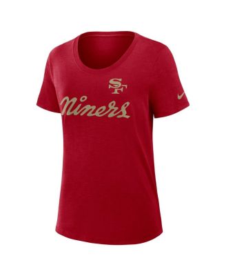 Women's Scarlet San Francisco 49ers 2025 Rivalries Collection Slub Dri-FIT T-Shirt