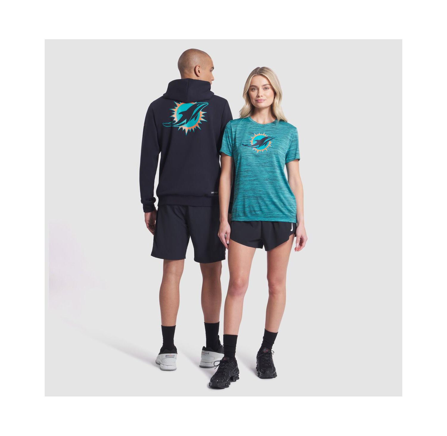 Women's Turbo Green Miami Dolphins 2025 Rivalries Collection Sideline Velocity Dri-FIT T-Shirt