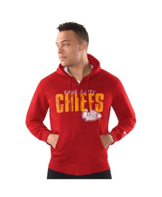 Starter - Men's Red Kansas City Chiefs Scout Full-Snap Varsity Jacket