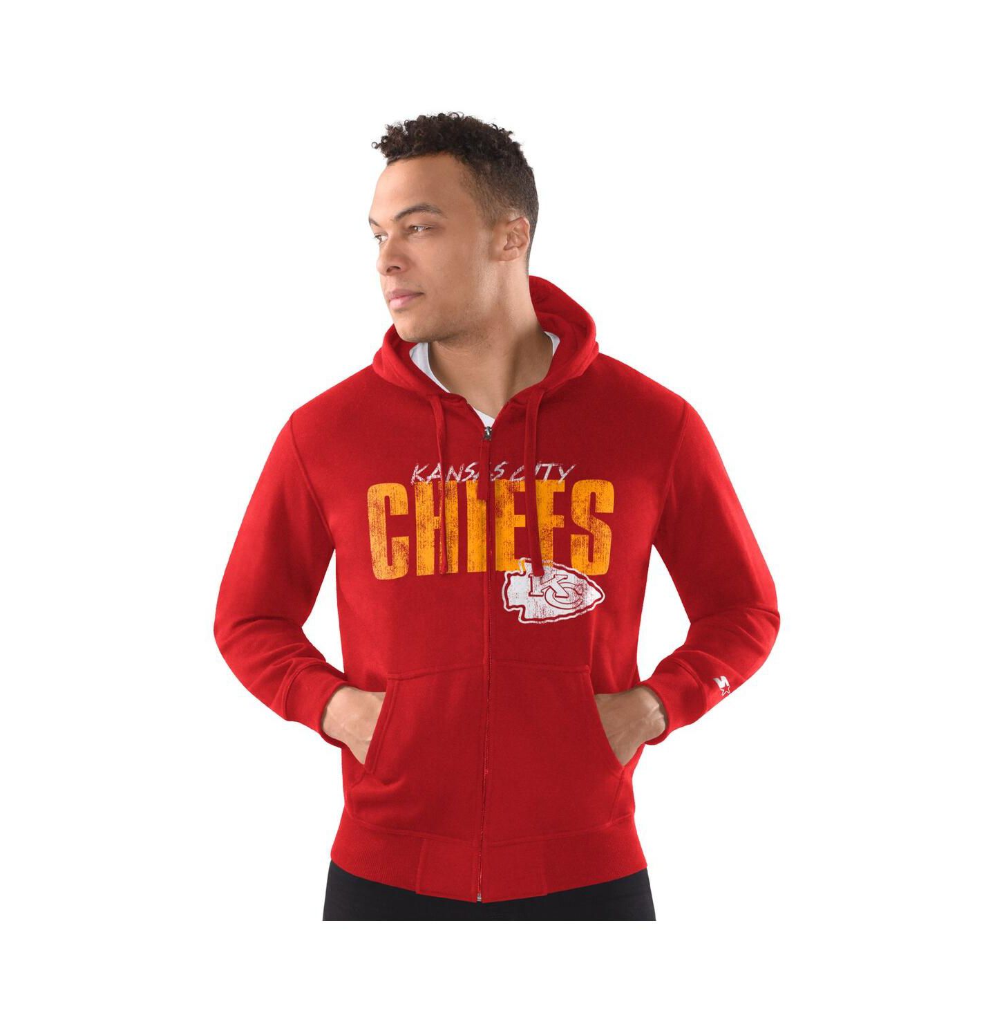 Мужская куртка Starter Red Kansas City Chiefs Scout Full-Snap Varsity — фото 1