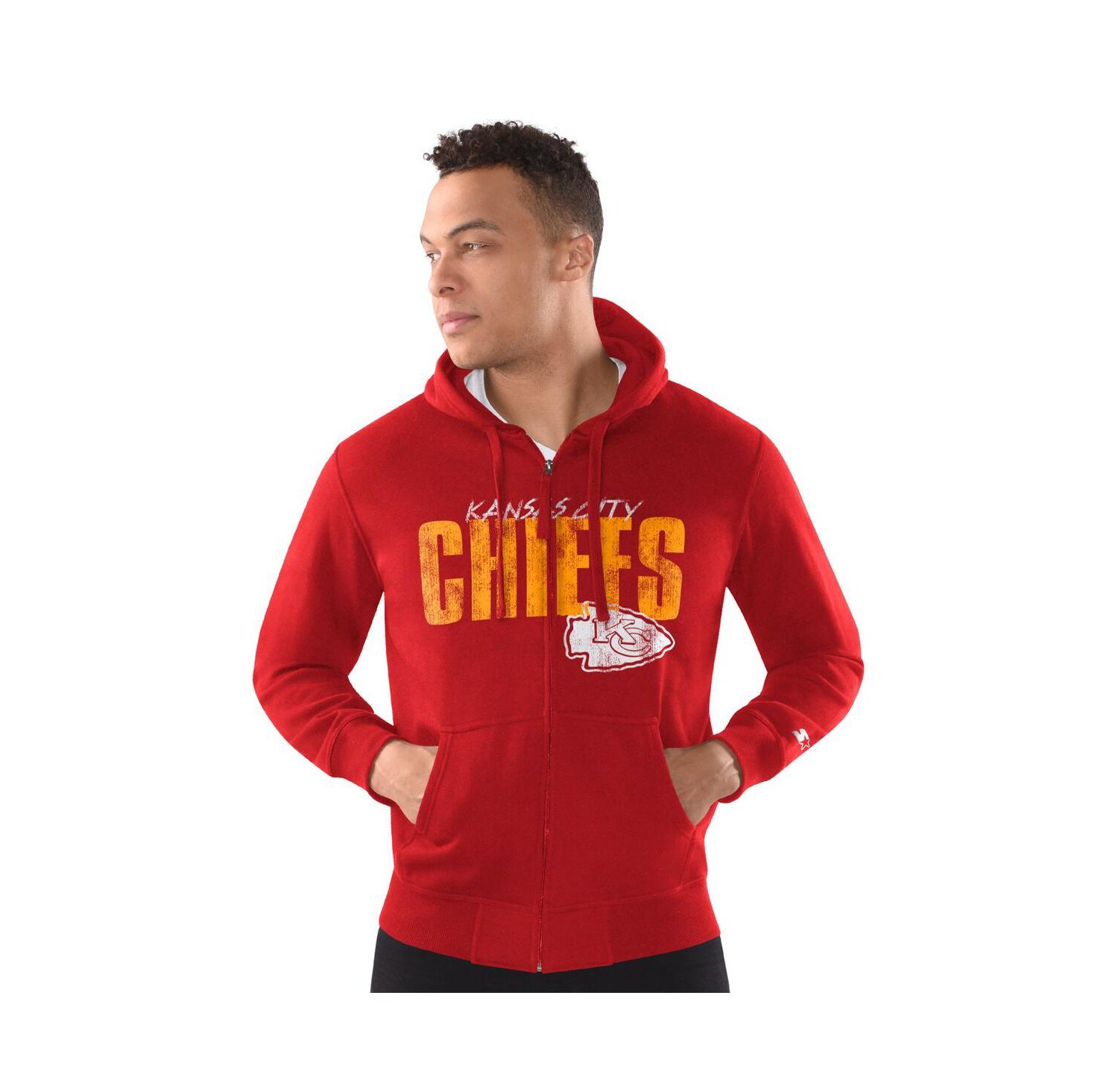 Men's Red Kansas City Chiefs Scout Full-Snap Varsity Jacket