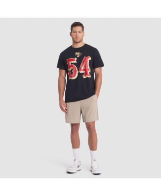 Men's Fred Warner Black San Francisco 49ers 2025 Rivalries Collection Player Name Number T-Shirt