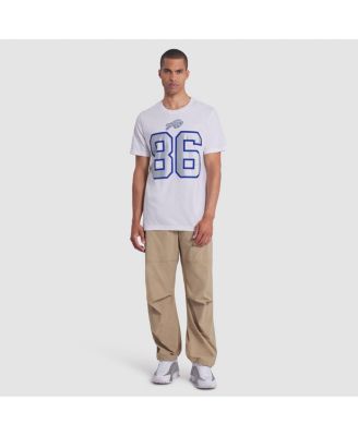 Men's Dalton Kincaid White Buffalo Bills 2025 Rivalries Collection Player Name Number T-Shirt