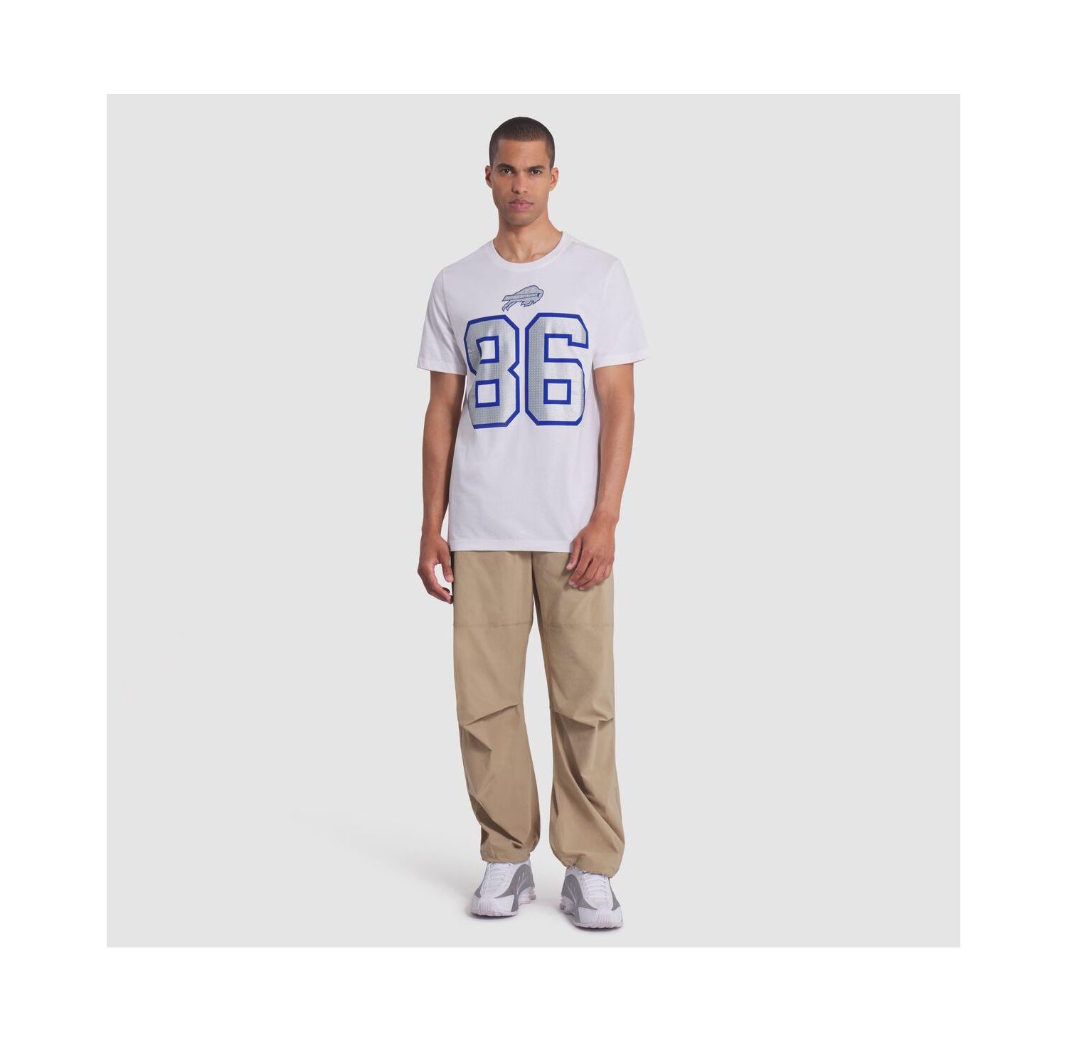 Men's Dalton Kincaid White Buffalo Bills 2025 Rivalries Collection Player Name & Number T-Shirt