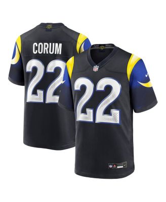 Nike - Men's Blake Corum Midnight Blue Los Angeles Rams 2025 Rivalries Collection Game Jersey