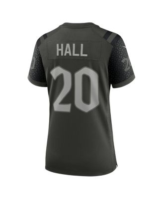 Women's Breece Hall&nbsp;Gotham Green New York Jets 2025 Rivalries Collection Game Jersey