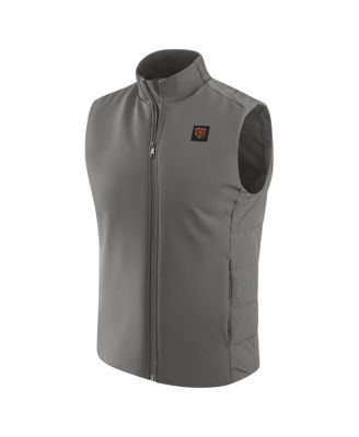 Men's Graphite Chicago Bears Front Office Full-Zip Vest