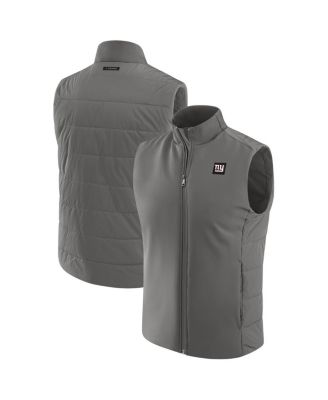 J. Palmer - Men's Graphite New York Giants Front Office Full-Zip Vest
