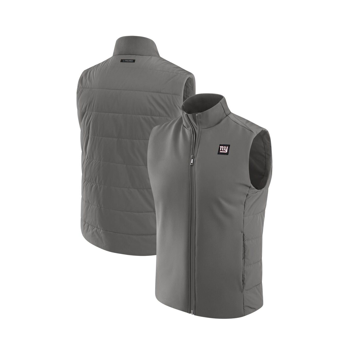 Мужской жилет J. Palmer Graphite New York Giants Front Office Full-Zip Vest — фото 1