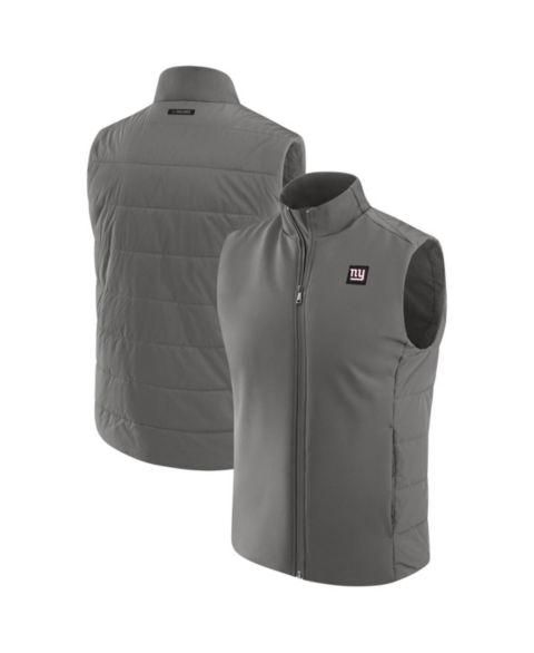 Мужской жилет J. Palmer Graphite New York Giants Front Office Full-Zip Vest