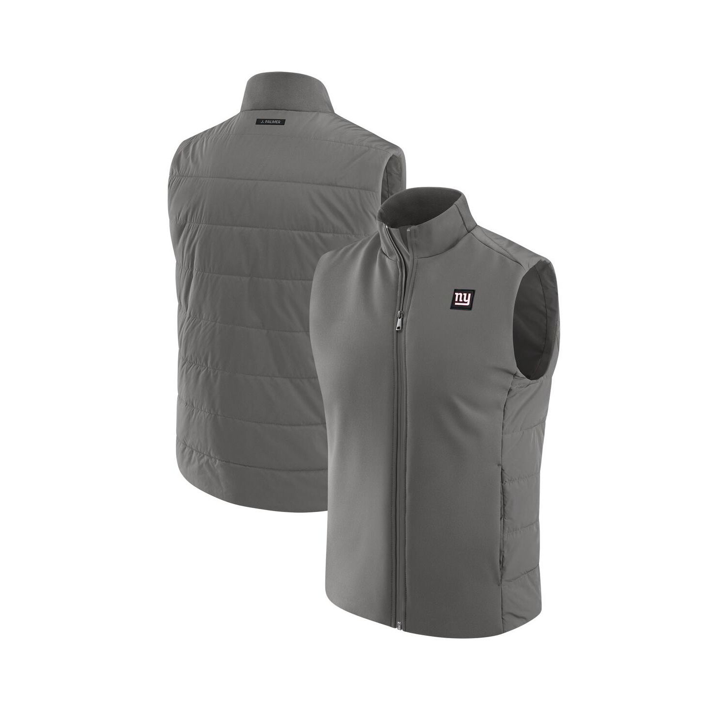 Men's Graphite New York Giants Front Office Full-Zip Vest