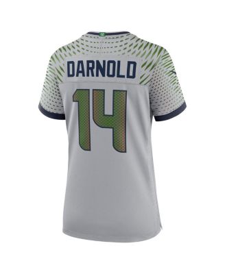 Women's Sam Darnold&nbsp;Wolf Gray Seattle Seahawks 2025 Rivalries Collection Game Jersey