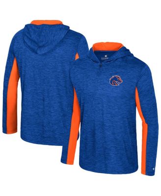 Colosseum - Men's Royal Boise State Broncos Always Sunny Quarter-Zip Hoodie