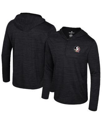 Colosseum - Men's Black Florida State Seminoles Always Sunny Lightweight Quarter-Zip Hoodie