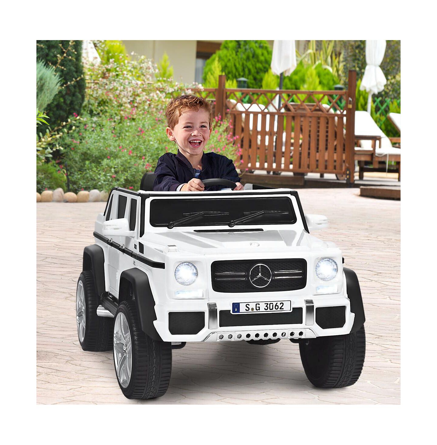 Детская игрушка HONGGE Licensed Mercedes-Benz 12V Powered Ride-On Car with Remote Control, Ages 3+, цвет: Белый — фото 6