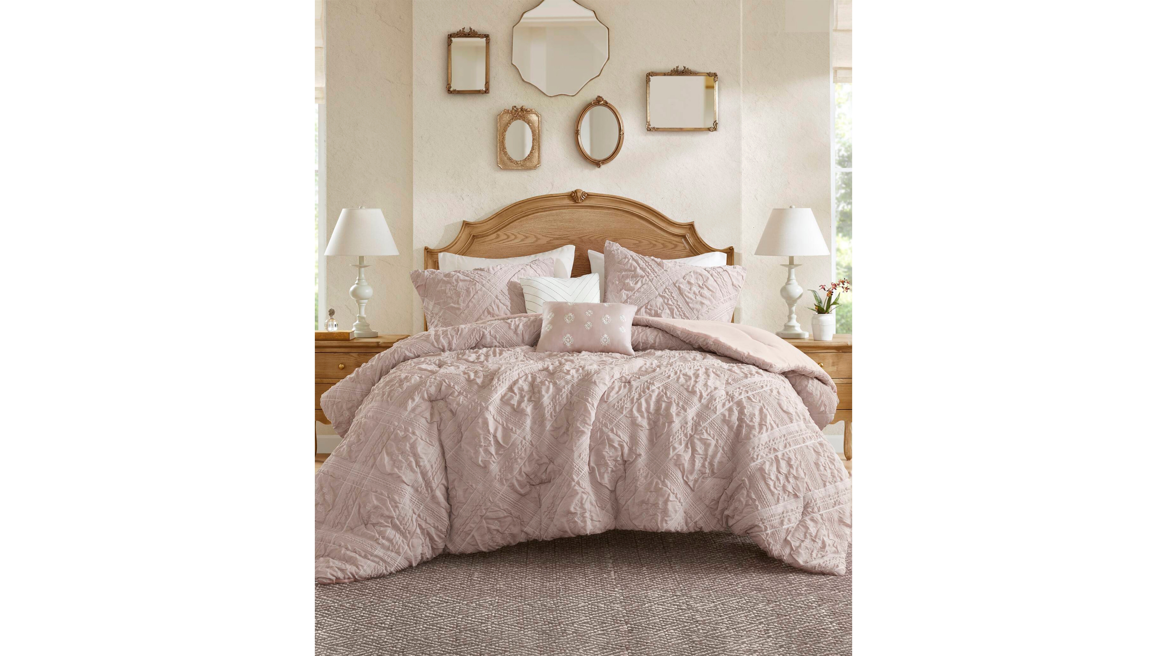 Madison Park Mona Sculpted Jacquard 5-Pc. Comforter Set, King