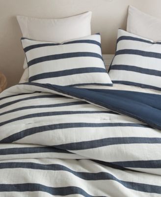 Merritt Yarn-Dyed Striped 3-Pc. Comforter Set, King/California King