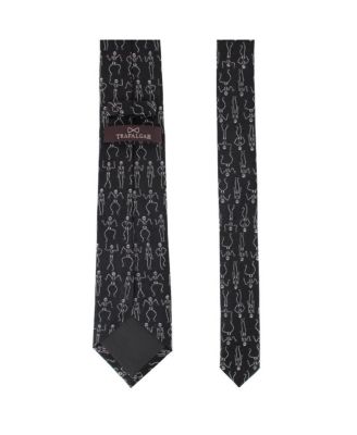 Big & Tall Davy Bones the Dancing Skeleton Silk Novelty Necktie