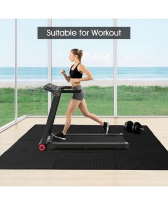 12 Piece Puzzle Interlocking Flooring Mat with Waterproof Anti-Slip Surface