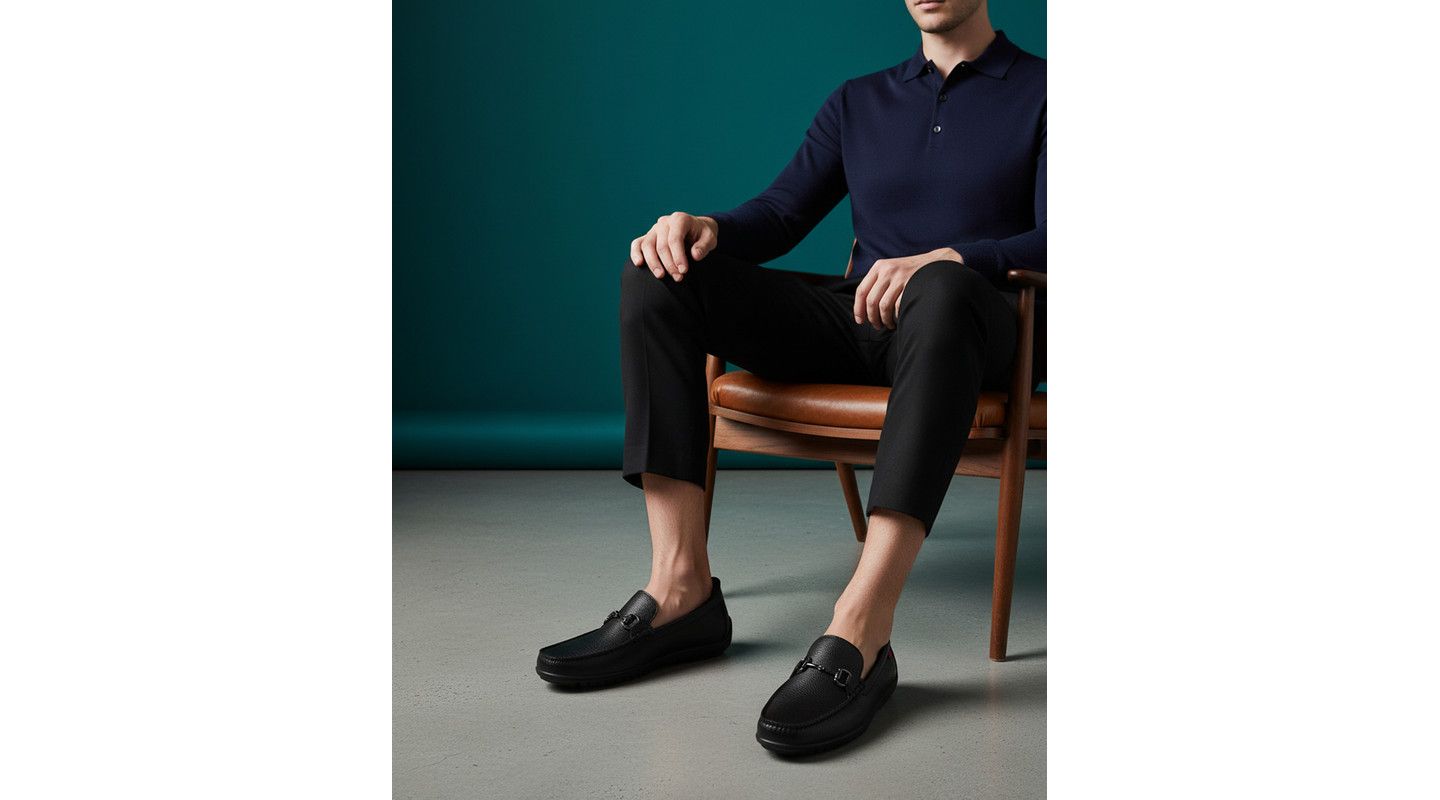 Мужские туфли Marc Joseph New York Elliot Road Hands-Free Slip On Technology Buckle, цвет: Чёрный — фото 2
