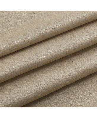 1 Piece Flax Semi Sheer Rod Pocket Beige Linen Curtain Panel