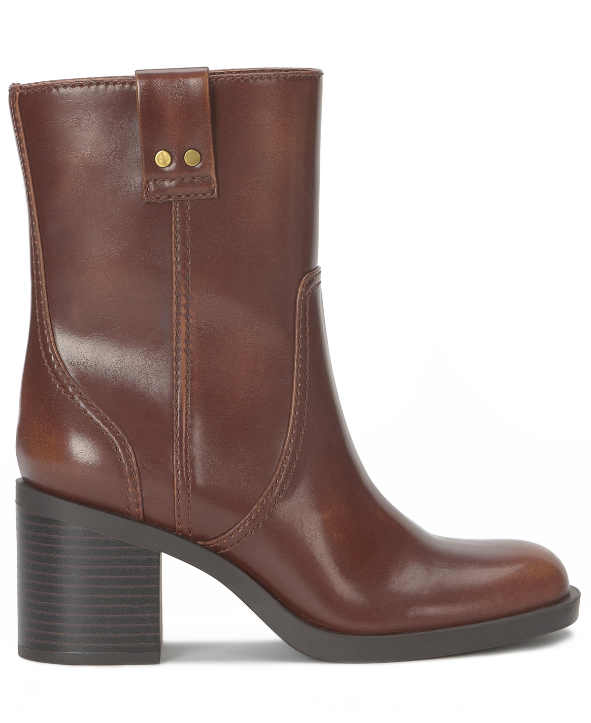 Inc International Concepts Women's Minha Block Heel Booties, Macy's Exclusive In Brown