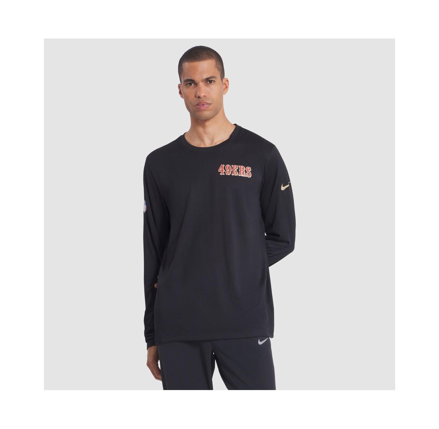 Men's Black San Francisco 49ers 2025 Rivalries Collection Sideline Legend Dri-FIT Long Sleeve T-Shirt
