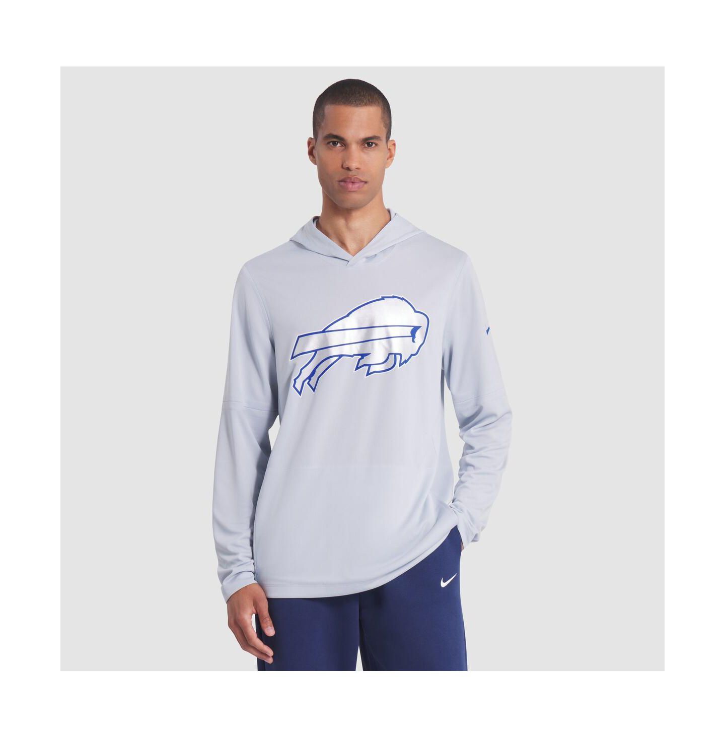 Мужское худи Nike Silver Buffalo Bills 2025 Rivalries Collection Sideline Dri-FIT Long Sleeve T-Shirt — фото 1