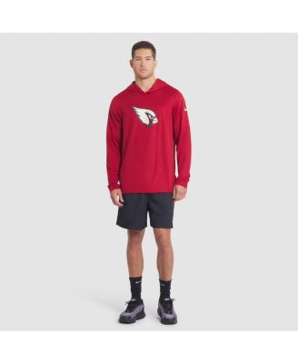 Men's Red Arizona Cardinals 2025 Rivalries Collection Sideline Dri-FIT Long Sleeve Hoodie T-Shirt