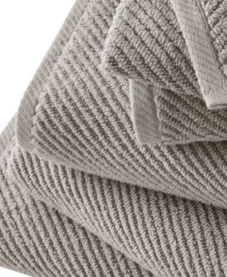 Diagonal Ribbed Cotton 6-Pc. Towel Set