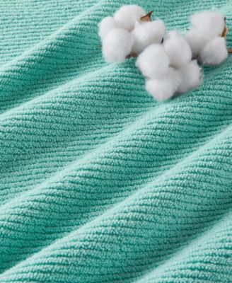 Diagonal Ribbed Cotton 4-Pc. Hand Towel Set