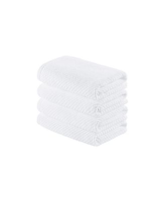 Diagonal Ribbed Cotton 4-Pc. Hand Towel Set