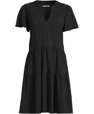 Women's Cotton Jersey Tiered Mini Dress