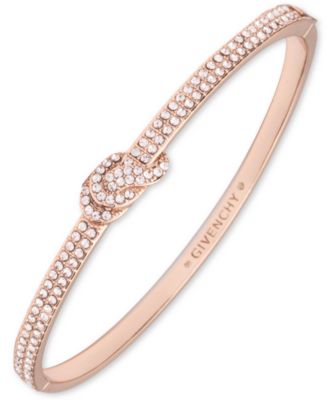 Givenchy - Crystal Stone Silver-Tone Bangle Bracelet