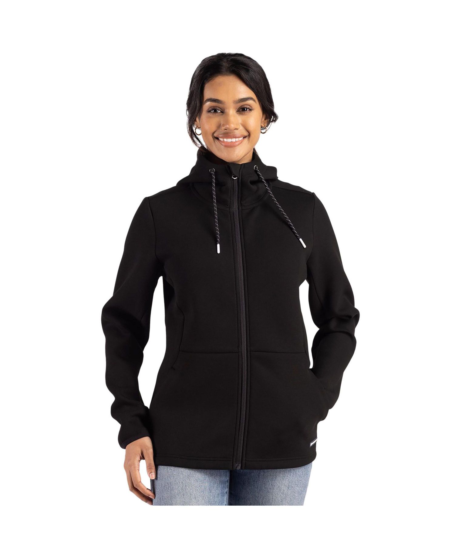 Women's Cutter and Buck Roam Epic Comfort Recycled Full Zip Hooded Jacket