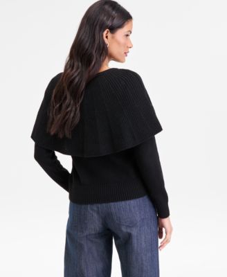 Women's Long Sleeve Cape Sweater, Macy's Exclusive