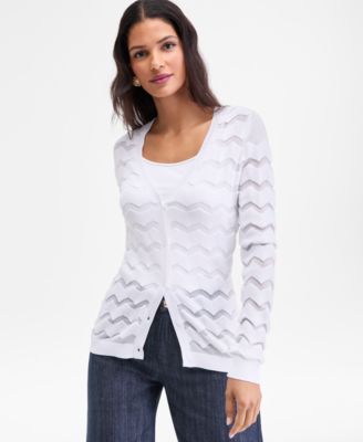I.N.C. International Concepts - Women's Chevron Stitch Cardigan