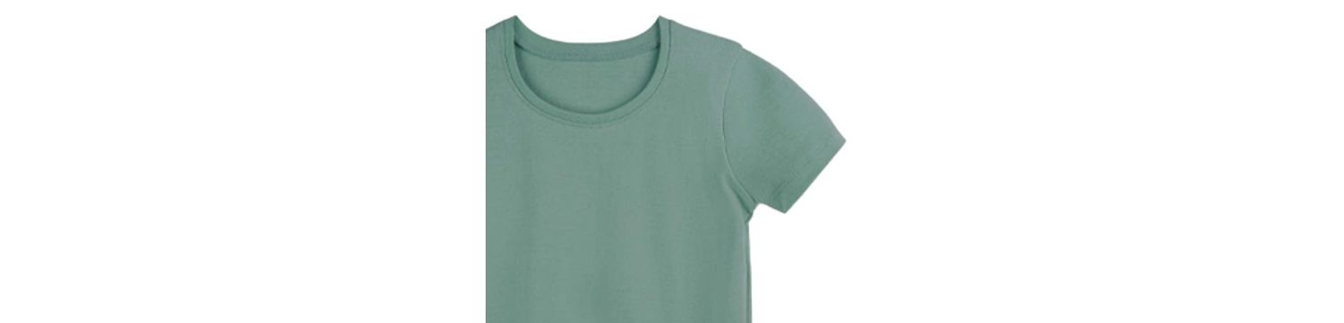 Girls Fair Trade Organic Cotton Ribbed Scoop Neck Tee
