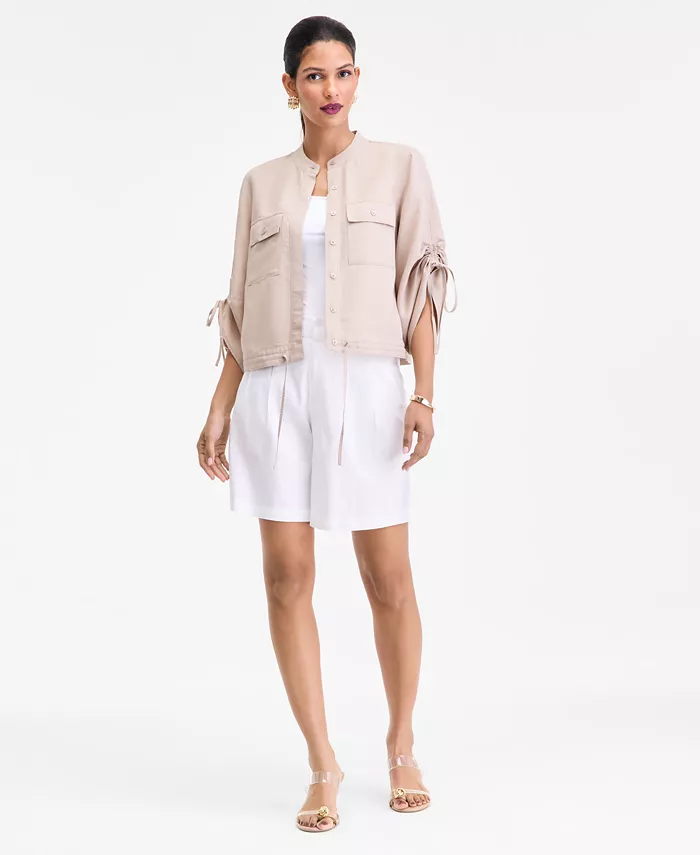Women's 3/4-Sleeve Button-Front Blouse - thumbnail 5