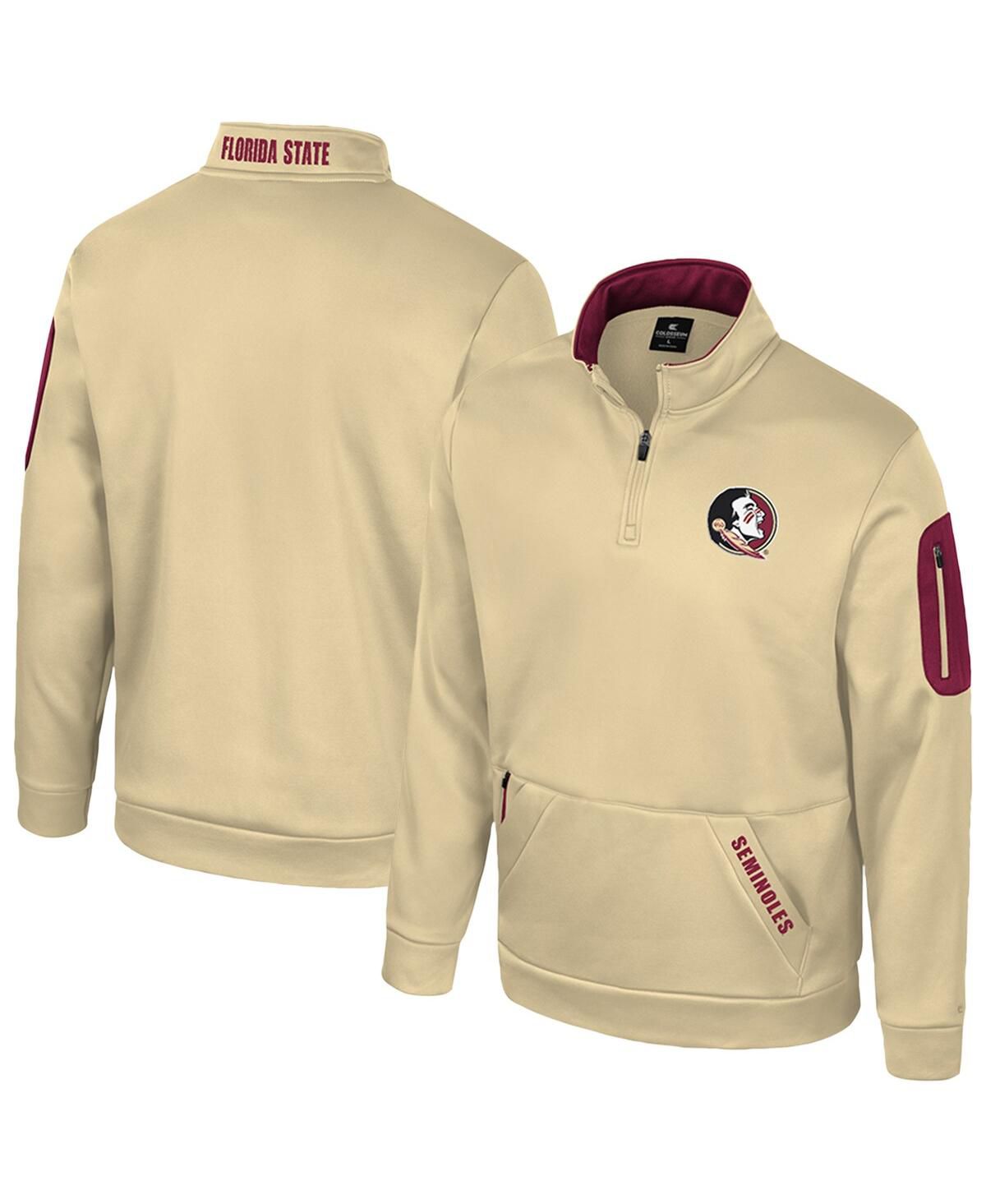 Мужская флисовая куртка Gold Florida State Seminoles Mainframe с застежкой на четверть молнии для мужчин