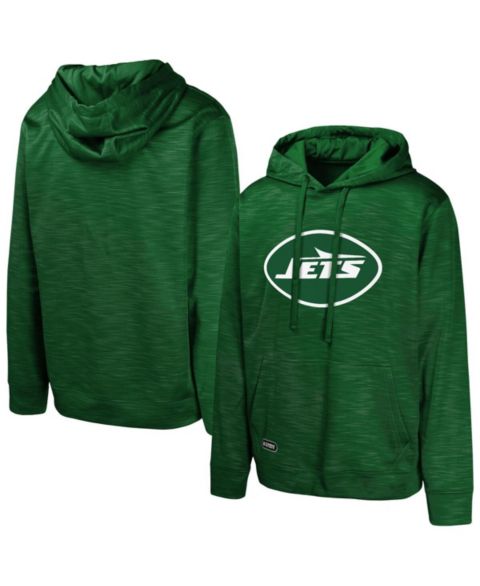 Мужское худи Outerstuff Green New York Jets Streak Fleece Pullover