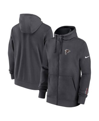 Nike - Men's Anthracite Atlanta Falcons Primetime Club Full-Zip Hoodie