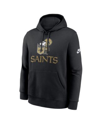 Men's Black New Orleans Saints Best Season Rewind Club Pullover Hoodie